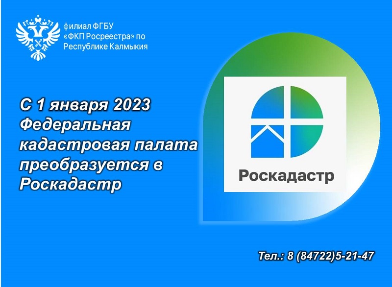 Федеральная кадастровая палата преобразуется в Роскадастр.